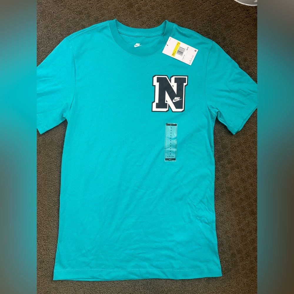 Nike Men's Aqua Tee with 'N' Logo